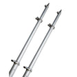 Taco Metals Oversized - Not Qualified for Free Shipping Taco 18' Deluxe Outrigger Poles & Rollers Silver/Silver #OT-0318HD-VEL