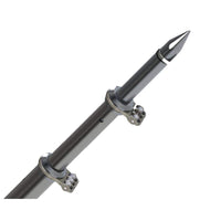 Taco Metals Oversized - Not Qualified for Free Shipping Taco 18' Deluxe Outrigger Poles with Rollers Silver/Black #OT-0318HD-BKA