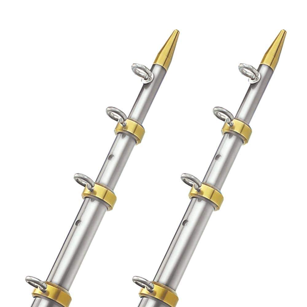 Taco Metals Qualifies for Free Shipping Taco 18 Outrigger HD 1-1/2" Butt End Silver/Gold #OT-0551VEL186