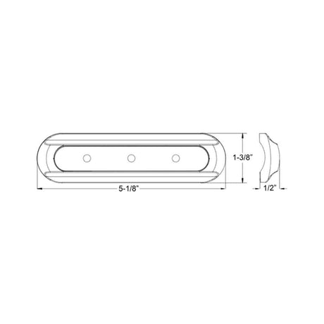 Taco Metals Qualifies for Free Shipping Taco 4-LED Deck Light Flat Mount White Housing #F38-8800W-1