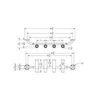 Taco Metals Qualifies for Free Shipping Taco 4-Rod Transom-Mount Rod Rack #F31-3504BSA-1