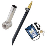 Taco Metals Qualifies for Free Shipping Taco Clamp-On Center Rigger Kit 8' Black/Gold Pole & #F16-0311BKA8SB