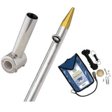 Taco Metals Qualifies for Free Shipping Taco Clamp-On Center Rigger Kit 8' Silver/Gold Pole #F16-0311VEL8SB