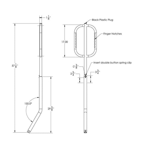 Taco Come On-Board Handle #F16-0810-1