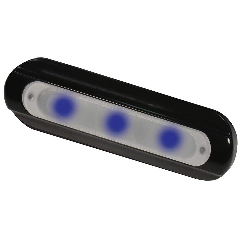 Taco Metals Qualifies for Free Shipping Taco Deck Light Blue LED Flat Mount Black Housing #F38-8505B-1