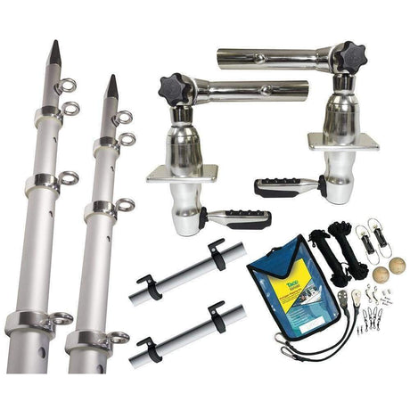 Taco Metals Not Qualified for Free Shipping Taco Grand Slam 280 Package w/15' Silver/Silver Poles #GS-2842VEL-1