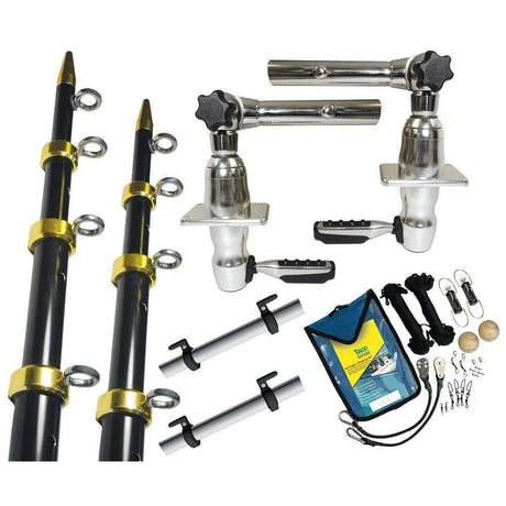 Taco Metals Not Qualified for Free Shipping Taco Grand Slam 280 Package with 15' Black/Gold Poles #GS-2841BKA-1
