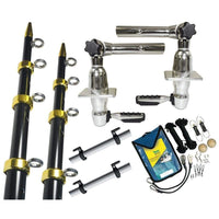 Taco Metals Not Qualified for Free Shipping Taco Grand Slam 280 Package with 15' Black/Gold Poles #GS-2841BKA-1