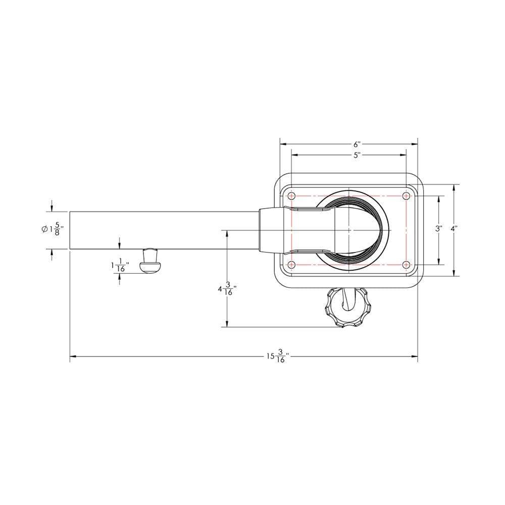 Taco Grand Slam 312 Center Rigger Mount #GS-312
