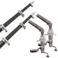 Taco Metals Not Qualified for Free Shipping Taco Grand Slam 500 Pro Series Outrigger Kit #GS-500CF20