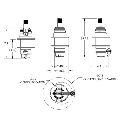 Taco Metals Qualifies for Free Shipping Taco Grand Slam 800 VHF Antenna Mount #GS-800-1