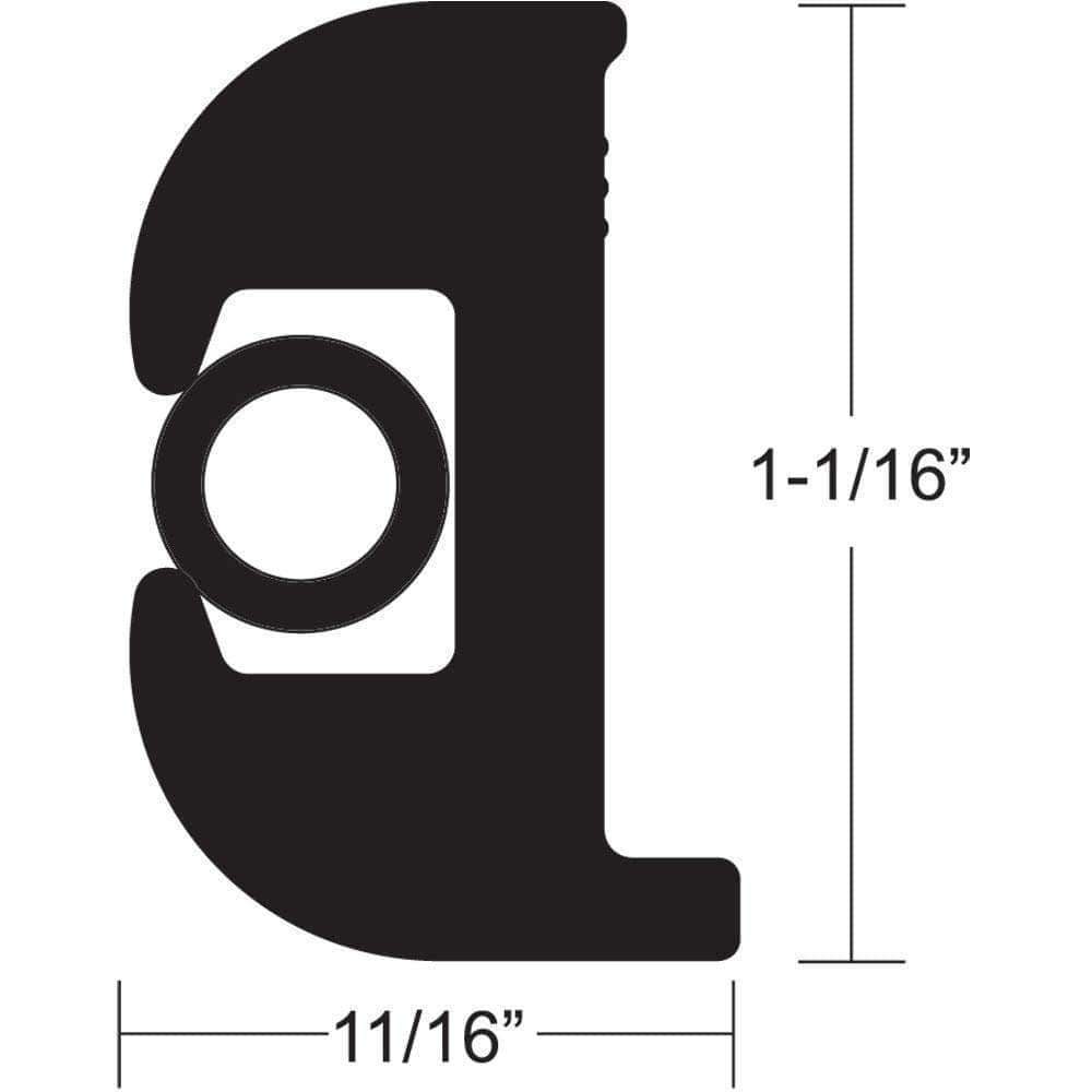 Taco Metals Qualifies for Free Shipping Taco Kit-Rub Rail 1-1/16" x 70' Black #V11-0809BBK70-2