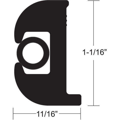 Taco Metals Qualifies for Free Shipping Taco Kit-Rub Rail 1-1/16" x 70' Black #V11-0809BBK70-2