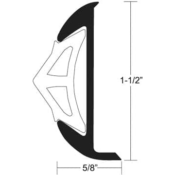 Taco Metals Qualifies for Free Shipping Taco Metals Rub Rail Aluminum 1-1/2" x 12' #A11-0638TAL12D
