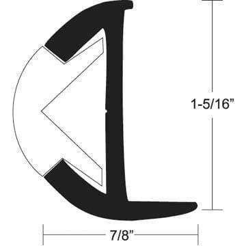 Taco Metals Qualifies for Free Shipping Taco Metals Rub Rail Aluminum 1-5/16" x 12' #A12-0303BLY12D