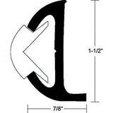Taco Metals Qualifies for Free Shipping Taco Metals Rub Rail Frosty White 1.5" x 20' #V21-9501WHC20D