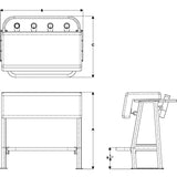 Taco Metals Not Qualified for Free Shipping Taco Neptune II Leaning Post with Soft Pak #L10-1003-1