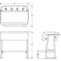 Taco Metals Not Qualified for Free Shipping Taco Neptune II Leaning Post with Soft Pak #L10-1003-1