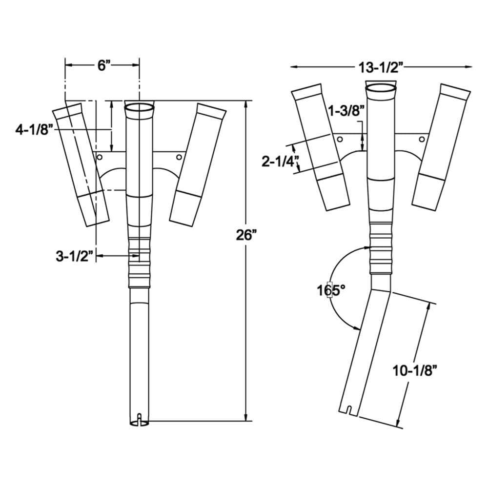 Taco Olympic 5-Rod Holder Cluster #F31-0790BXY-1