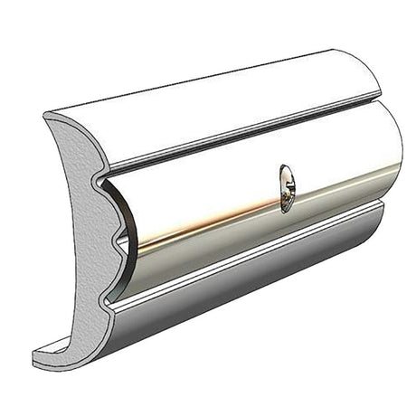 Taco Metals Qualifies for Free Shipping Taco Rigid Flex Core Rub Rail 1.58" x .635" Frosty White 60' #V21-9959WHC60D-1