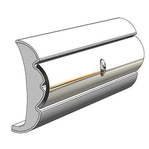 Taco Metals Qualifies for Free Shipping Taco Rigid Flex Core Rub Rail 1.58" x .635" Frosty White 60' #V21-9959WHC60D-1