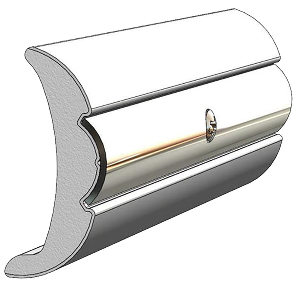 Taco Metals Not Qualified for Free Shipping Taco Rigid Flex Core Rub Rail 2" x 7/8" Frosty White 60' #V21-9906WHC60D-1