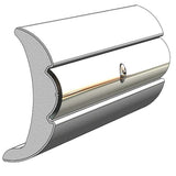 Taco Metals Not Qualified for Free Shipping Taco Rigid Flex Core Rub Rail 2" x 7/8" Frosty White 60' #V21-9906WHC60D-1