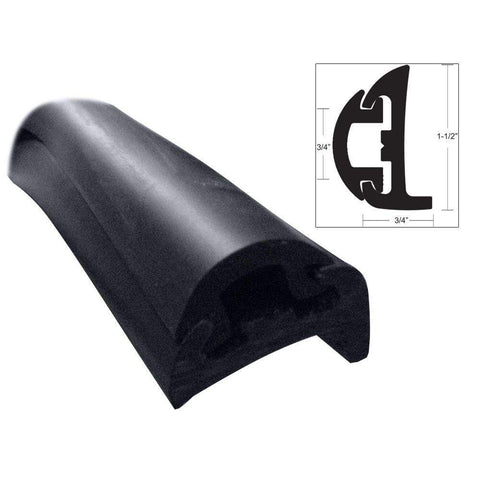 Taco Metals Qualifies for Free Shipping Taco Semi-Rigid 50' Rub Rail Kit with Black Insert #V11-9795BBK50D-2