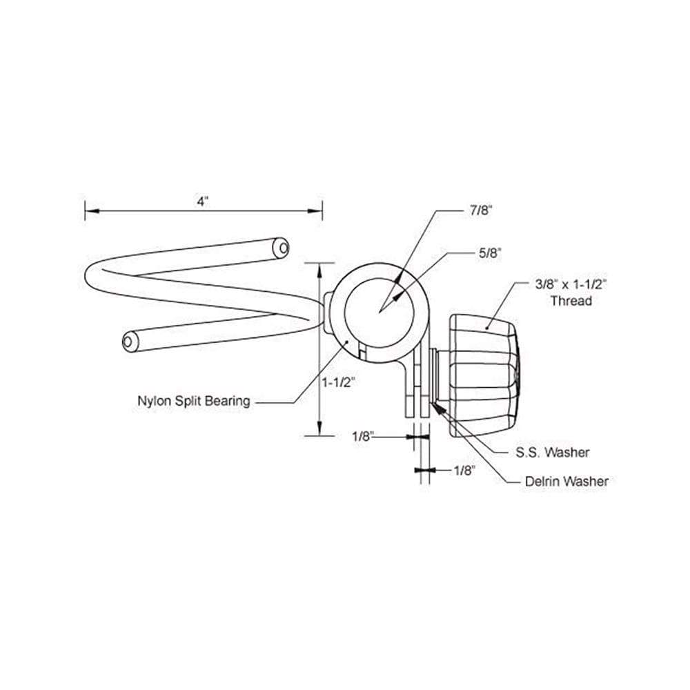 Taco Shore Power Cable Tube and Clamp Ring #F16-0802-1