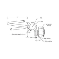 Taco Shore Power Cable Tube and Clamp Ring #F16-0802-1