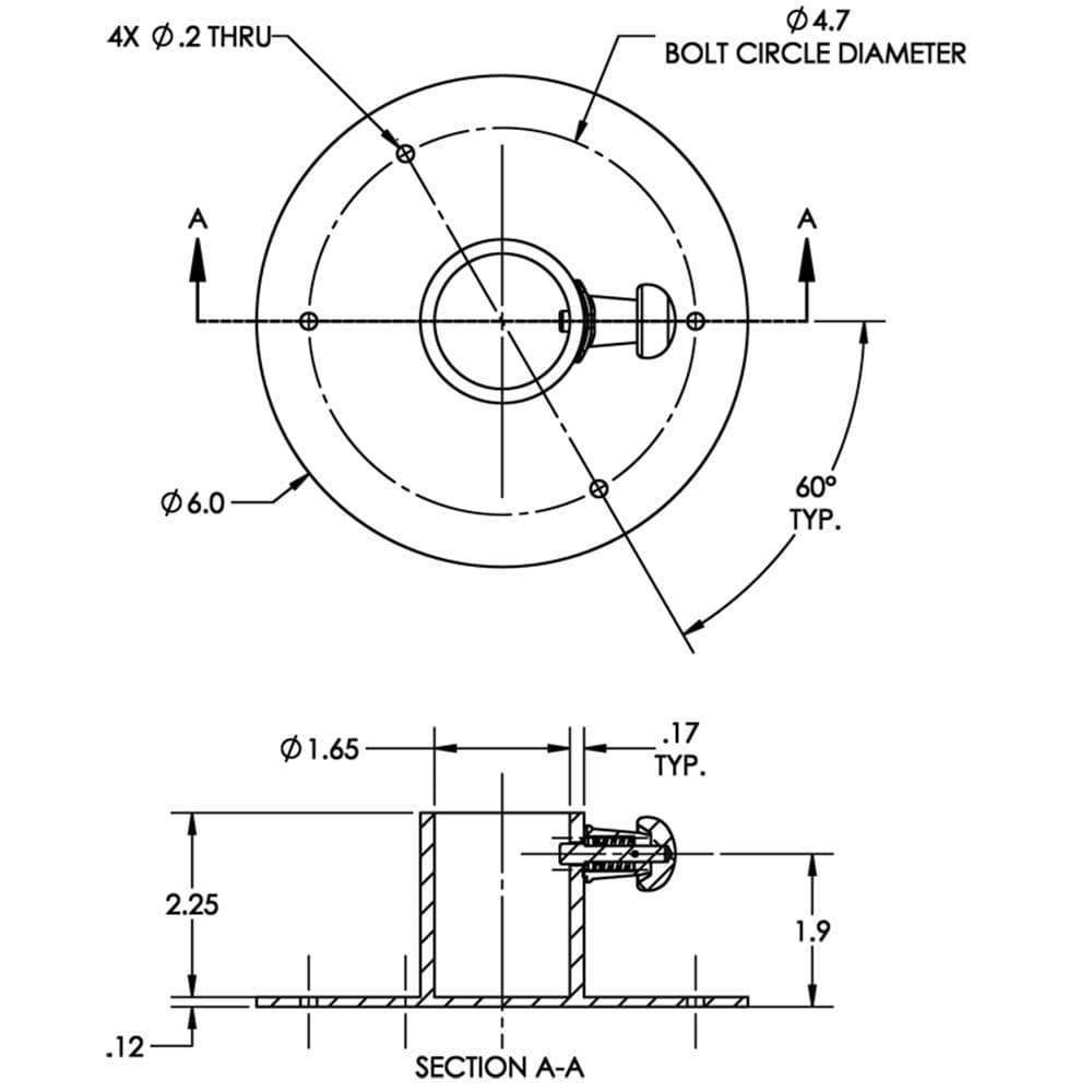 Taco Metals Qualifies for Free Shipping Taco Stainless Table Base with Locking-Pin #F16-0006L