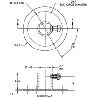 Taco Metals Qualifies for Free Shipping Taco Stainless Table Base with Locking-Pin #F16-0006L