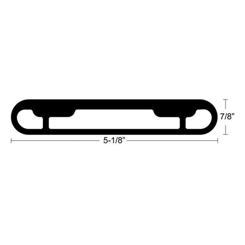 Taco T-Top Extrusion Plate Pre-Drilled Grand Slams 20" #GSE-1939BSA20