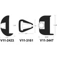 Taco Metals Oversized - Not Qualified for Free Shipping Taco Vinyl Rub Rail Black 50' #V11-2423BKA50-1