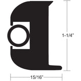 Taco Metals Qualifies for Free Shipping Taco Vinyl Rub Rail Black 50' #V11-3447BBK50-2