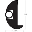 Taco Metals Not Qualified for Free Shipping Taco Vinyl Rub Rail Black/Black 70' #V11-2423BBK70-2