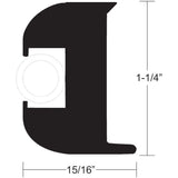 Taco Metals Qualifies for Free Shipping Taco Vinyl Rub Rail Black/White 50' #V11-3447BWK50-2