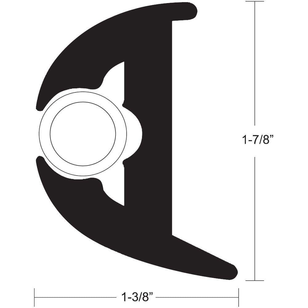 Taco Metals Qualifies for Free Shipping Taco Vinyl Rub Rail Black/White 70' #V11-3426BWK70-2