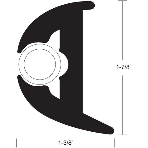 Taco Metals Qualifies for Free Shipping Taco Vinyl Rub Rail Black/White 70' #V11-3426BWK70-2