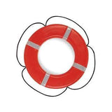 Taylor Made Qualifies for Free Shipping Taylor Made 20" Diameter Orange Vinyl Skin Foam Ring Buoy #363