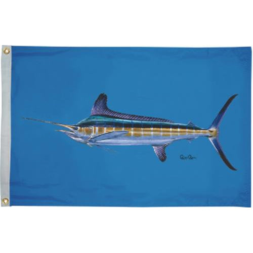 Taylor Made Qualifies for Free Shipping Taylor Made Carey White Marlin Flag 16" x 24" #1923