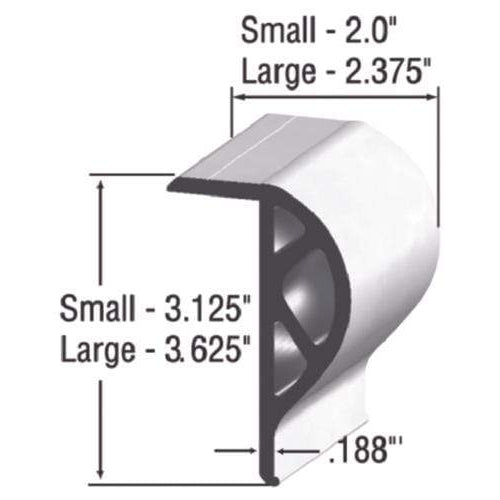 Taylor Made Large Commercial P-Shape Silver Edge 10' #45965