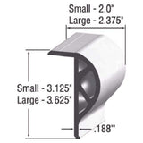 Taylor Made Large Commercial P-Shape Silver Edge 10' #45965