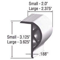 Taylor Made Large Commercial P-Shape Silver Edge 10' #45965
