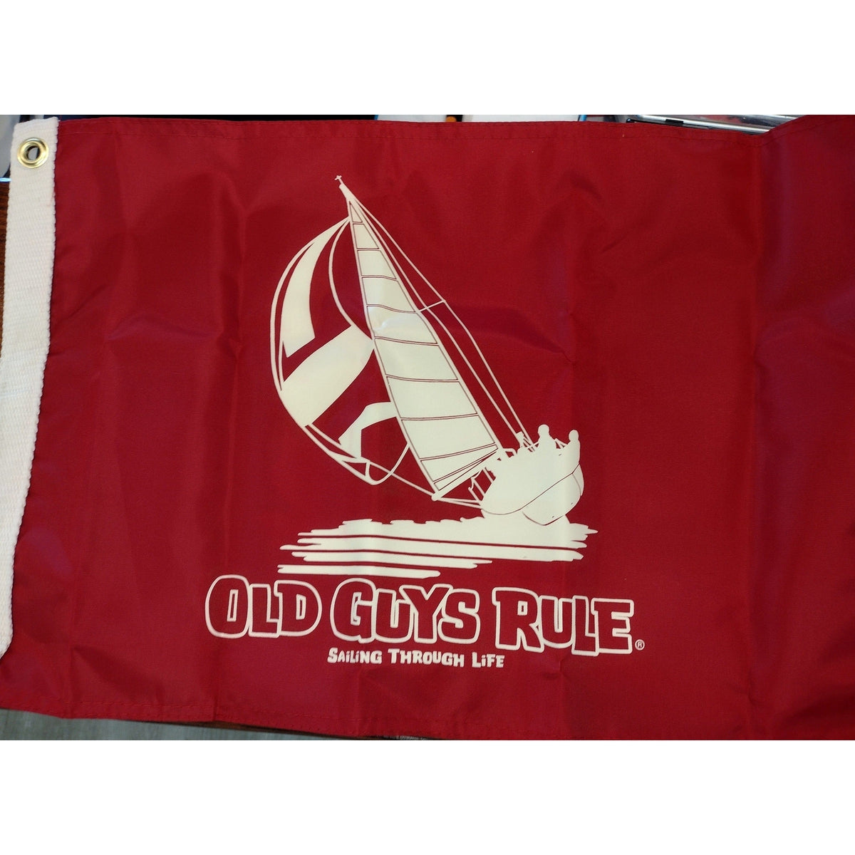 Taylor Made Qualifies for Free Shipping Taylor Made Old Guys Rull Sail Thru Life 12" x 18" Flag #5634