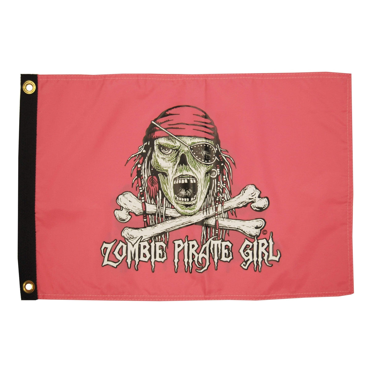 Taylor Made Qualifies for Free Shipping Taylor Made Pirate Girl Zombie 12" x 18" Nylon Flag #1611