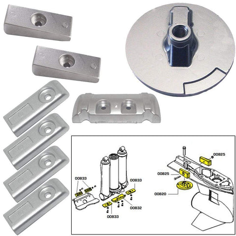 Tecnoseal Qualifies for Free Shipping Tecnoseal Anode Kit Verado 6 with Hardware Magnesium Polybag #20816MG