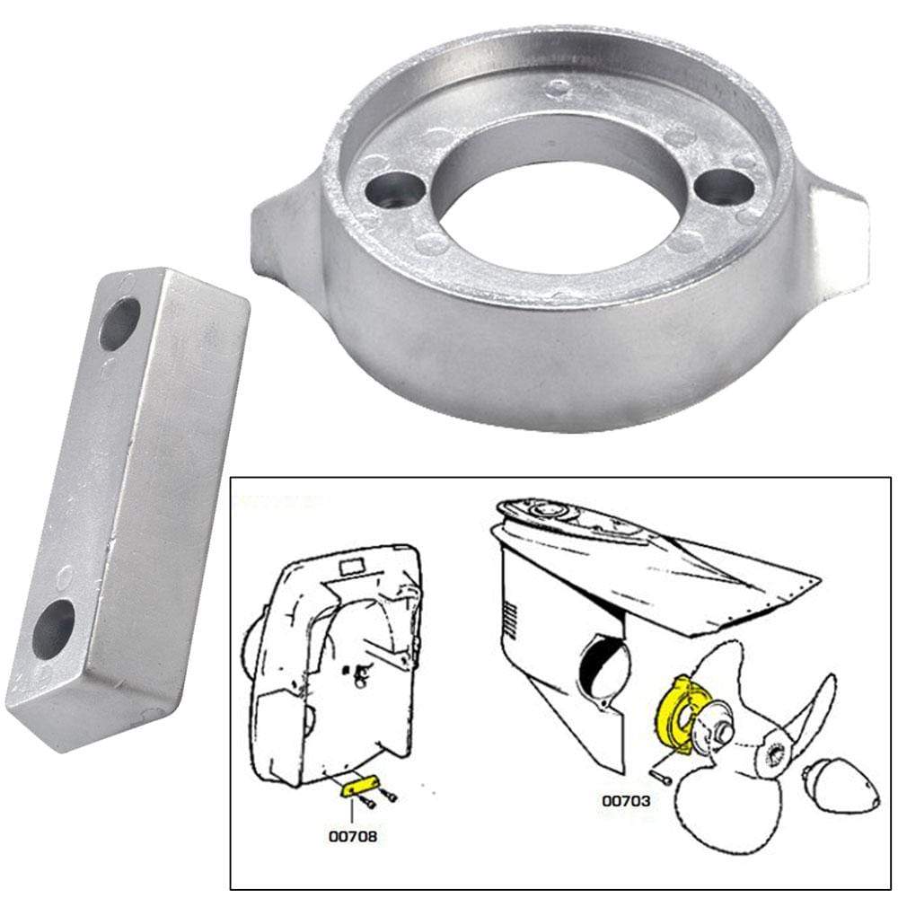 Tecnoseal Qualifies for Free Shipping Tecnoseal Anode Kit Volvo 290 with Hardware Aluminum Polybag #20705AL