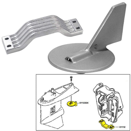 Tecnoseal Qualifies for Free Shipping Tecnoseal Anode Kit Yamaha 150-200 HP Aluminum Polybag #21101AL