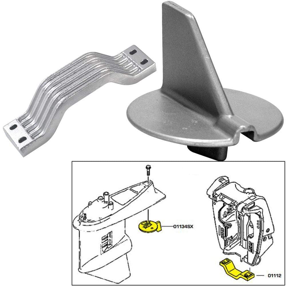 Tecnoseal Qualifies for Free Shipping Tecnoseal Anode Kit Yamaha 150-200 HP LH Aluminum Polybag #21102AL